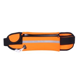 Outdoor Sports Bag Fitness Running Waist Bag Mobile Phone Storage Bag - Orange