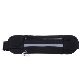 Outdoor Sports Bag Fitness Running Waist Bag Mobile Phone Storage Bag - Black