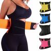 Waist Trainers for Men Women Waist Trimmers Workout Sweat Band Belt for Back Stomach Support - Blue - M