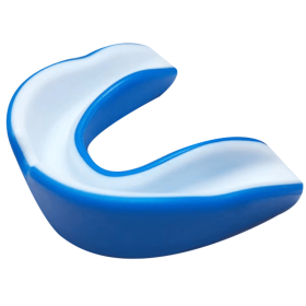 Sports Mouthguard with Transparent Case - blue - adult
