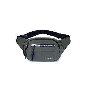 Men's Chest Bag Large Capacity Waist Bag Messenger Bag - Green