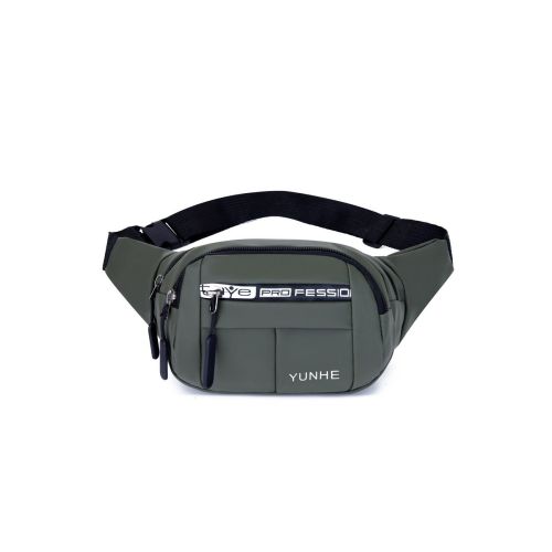 Men's Chest Bag Large Capacity Waist Bag Messenger Bag - Green
