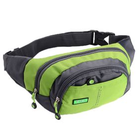 Multifunctional Sports Waist Bag Waterproof Outdoor Running Bag - Green