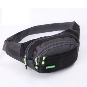 Multifunctional Sports Waist Bag Waterproof Outdoor Running Bag - Black