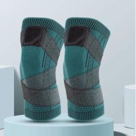 Fashion Personality Sports Knee Pads Strap Nylon - 3XL - Dark green pair