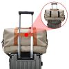 Foldable Waterproof Gym Bag Carry Duffel Bag for Sports and Travel - black