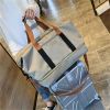 Foldable Waterproof Gym Bag Carry Duffel Bag for Sports and Travel - grey