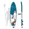 Inflatable Stand Up Paddle Board 9.9'x33"x5" With Accessories - as Pic