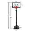 Basketball Hoop Outdoor Portable Basketball Goals, Adjustable Height 7ft - 10ft for Adults & Teenagers  YJ - picture