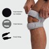 1pc Adjustable Sports Patella Pad Knee Support Brace For Men And Women - Pink
