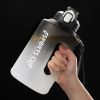 Sports Water Jug With Time Markers; Gradient Color Fitness Accessories - Purple/blue - 1500ml