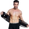 Waist Trimmers for Men Low Belly Stomach Wraps for Weight Loss - Black - M