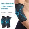 Lightweight 1pc convenient fitness elbow strap arm cushion soft adjustable elbow support for gym - Dark Grey