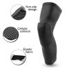 Basketball Knee Pads Protector Compression Sleeve Honeycomb Foam Brace Anti-collision Kneepad Fitness Gear Volleyball Support - Black - L