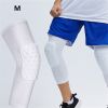 Basketball Knee Pads Protector Compression Sleeve Honeycomb Foam Brace Anti-collision Kneepad Fitness Gear Volleyball Support - White - M