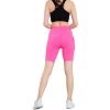 All Seasons Yoga Shorts Stretchable With Phone Pocket - Large - Red