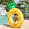 Kid's Cute Pineapple Swimming Rings; Inflatable Cartoon Avocado Pool Float For Beach Pool Party Summer - Avocado