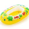 1pc Children's Cute Cartoon Swimming Sitting Ring; Baby Cartoon Floating Ring For Swimming Pool; Bathtub - Blue