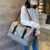 Foldable Waterproof Gym Bag Carry Duffel Bag for Sports and Travel - grey