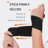 Athletic Wristguards Fitness Basketball Pressurized Open Wrist Protector Gloves Wrist Joint Winding Men and Women - Black