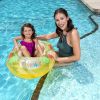1pc Children's Cute Cartoon Swimming Sitting Ring; Baby Cartoon Floating Ring For Swimming Pool; Bathtub - Yellow